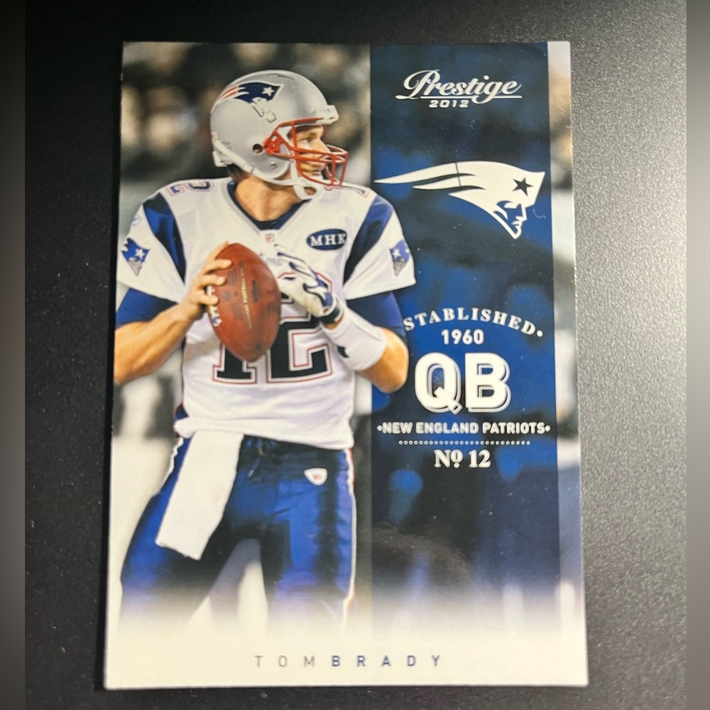 2012 PRESTIGE TOM BRADY FOOTBALL CARD